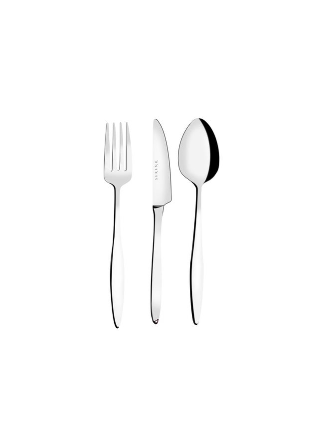 Serenk Milan 18-Piece Premium 18/10 Stainless Steel Cutlery Set - Image 1